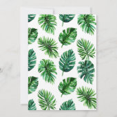 サファリの赤ちゃんシャワー野生の自分が途中にある 招待状 (裏面)