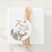 サファリの赤ちゃん動物キュートありがとう フェイバータグ (インサイチュ)