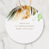 サファリの赤ちゃん動物キュートありがとう フェイバータグ (裏面)