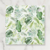 サファリの赤ちゃん動物ジャングル熱帯赤ちゃんシャワー フェイバータグ (裏面)