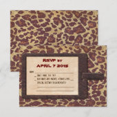 サファリの返信カード 出欠カード (正面/裏面)