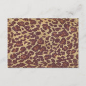 サファリの返信カード 出欠カード (裏面)