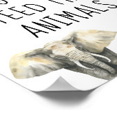 サファリの野生動物 – 食べ物を与え動物のゲームしない ポスター (角)