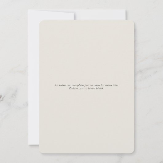 サファリの野生男女兼用の赤ちゃんシャワー 招待状 (裏面)