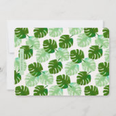 サファリの黒いおよび緑の写真ありがとうカード サンキューカード (裏面)