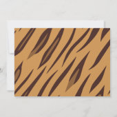 サファリの1歳の誕生日 招待状 (裏面)