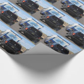 サファリのTREK 1999の青のクラシックRV Motorhomeのジープ ラッピングペーパー (角)