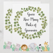 サファリはグミポスターのパックの数を推測 (正面/裏面)