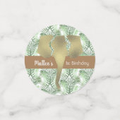 サファリをテーマにした誕生日動物園パーティーフォイルゾウ コンフェッティ (スモール正面)