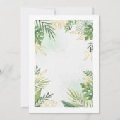 サファリをテーマにした赤ちゃんシャワーの招待状 招待状 (裏面)