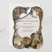 サファリアウトドアランチブライダルパーティ 招待状 (正面)