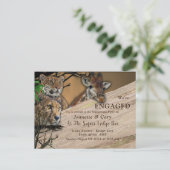 サファリアウトドア婚約 インビテーションポストカード (スタンド正面)