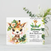 サファリアドベンチャーテイルズベビーシャワー 招待状 (スタンド正面)
