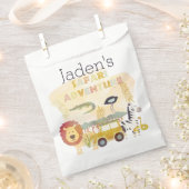 サファリアドベンチャーバースデーパーティー抱き枕 フェイバーバッグ (クリップ留めされた状態)