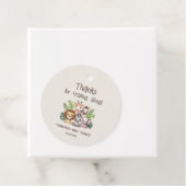 サファリアドベンチャーベビーシャワーメッセージカード フェイバータグ (インサイチュ)