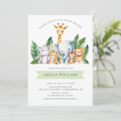 サファリアドベンチャーベビーシャワー招待状 招待状 (スタンド正面)