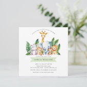 サファリアドベンチャーベビーシャワー招待状 招待状 (スタンド正面)