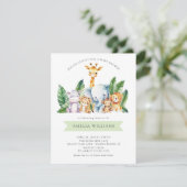 サファリアドベンチャーベビーシャワー招待状 招待状 (スタンド正面)