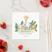 サファリアドベンチャーベビーシャワー スタンダードカクテルナプキン (インサイチュ)