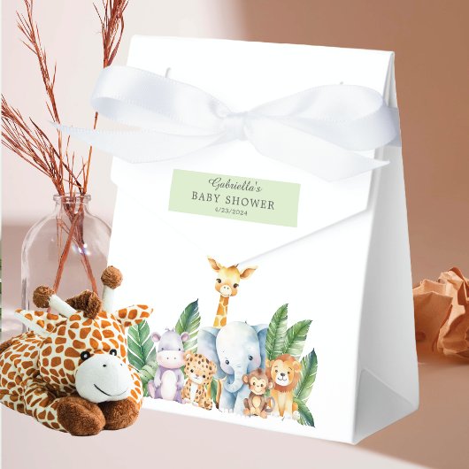 サファリアドベンチャーベビーシャワー フェイバーボックス