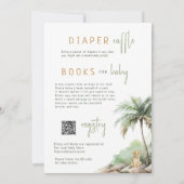 サファリアドベンチャー待ち | 1つの赤ん坊シャワーで 招待状 (裏面)