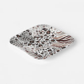 サファリアドベンチャー紙プレート ペーパープレート (傾斜あり)