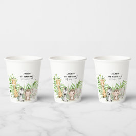 サファリアドベンチャー紙プレート 紙コップ