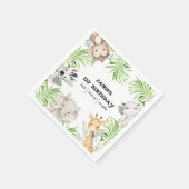 サファリアドベンチャー誕生日 スタンダードカクテルナプキン (角)