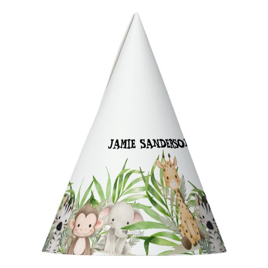 サファリアドベンチャー誕生日 パーティーハット (左)