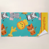 サファリアドベンチャー ビーチタオル (正面)