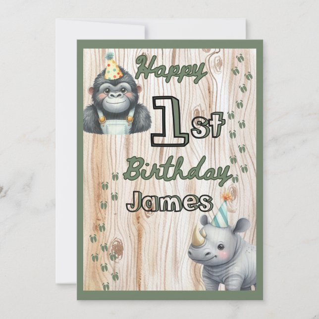サファリアニマルゴリラリノ誕生日 (正面)
