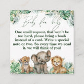 サファリアニマルジャングルグリーン&金ゴールドボーイ エンクロージャーカード (正面)