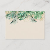 サファリアニマルジャングルグリーン&金ゴールドボーイ エンクロージャーカード (裏面)