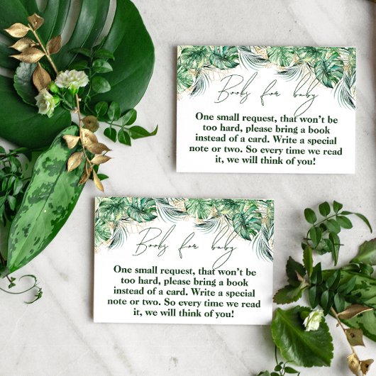 サファリアニマルジャングルグリーン&金ゴールドボーイ エンクロージャーカード