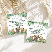 サファリアニマルジャングルグリーン&金ゴールドボーイ エンクロージャーカード