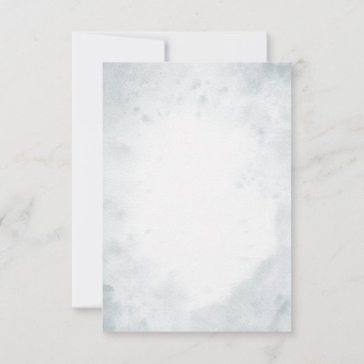 サファリアニマルズウォーター誕生日 |赤ちゃんシャワー サンキューカード (裏面)