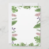 サファリアニマルズキッズパーティの招待状 サンキューカード (裏面)