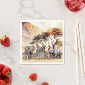 サファリアニマルズパーティーナプキン スタンダードカクテルナプキン (インサイチュ)