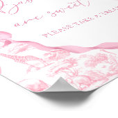 サファリアニマルズピンクトイレデジュイベビーは甘い ポスター (角)