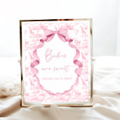 サファリアニマルズピンクトイレデジュイベビーは甘い ポスター