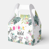 サファリアニマルズフォーエバーワイルド誕生日ピンクガール フェイバーボックス (正面サイド)