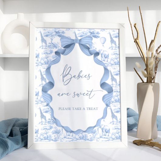 サファリアニマルズブルートイレデジュイベビーは甘い ポスター