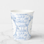 サファリアニマルズブルートイレデジュイベビーシャワー 紙コップ (右)