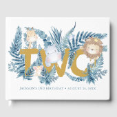 サファリアニマルズブルーボーイ2nd誕生日 ゲストブック (正面)