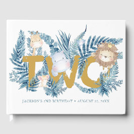 サファリアニマルズブルーボーイ2nd誕生日 ゲストブック