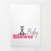 サファリアニマルズベビーシャワースイート 三つ折り招待状 (カバー)