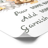 サファリアニマルズベビーシャワーモモモザバー ポスター (角)