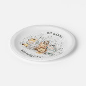 サファリアニマルズベビーシャワー紙プレート ペーパープレート (アングル)