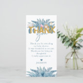 サファリアニマルズベビーシャワーI誕生日 サンキューカード (スタンド正面)