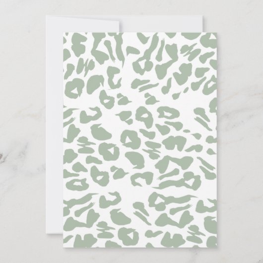 サファリアニマルズボーイアドベンチャー誕生日 招待状 (裏面)